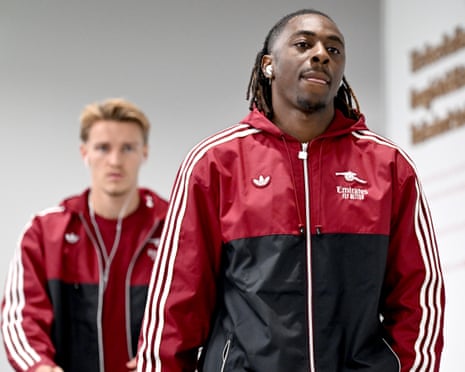 Eberechi Eze has his Arsenal clobber but will need to wait for his debut.