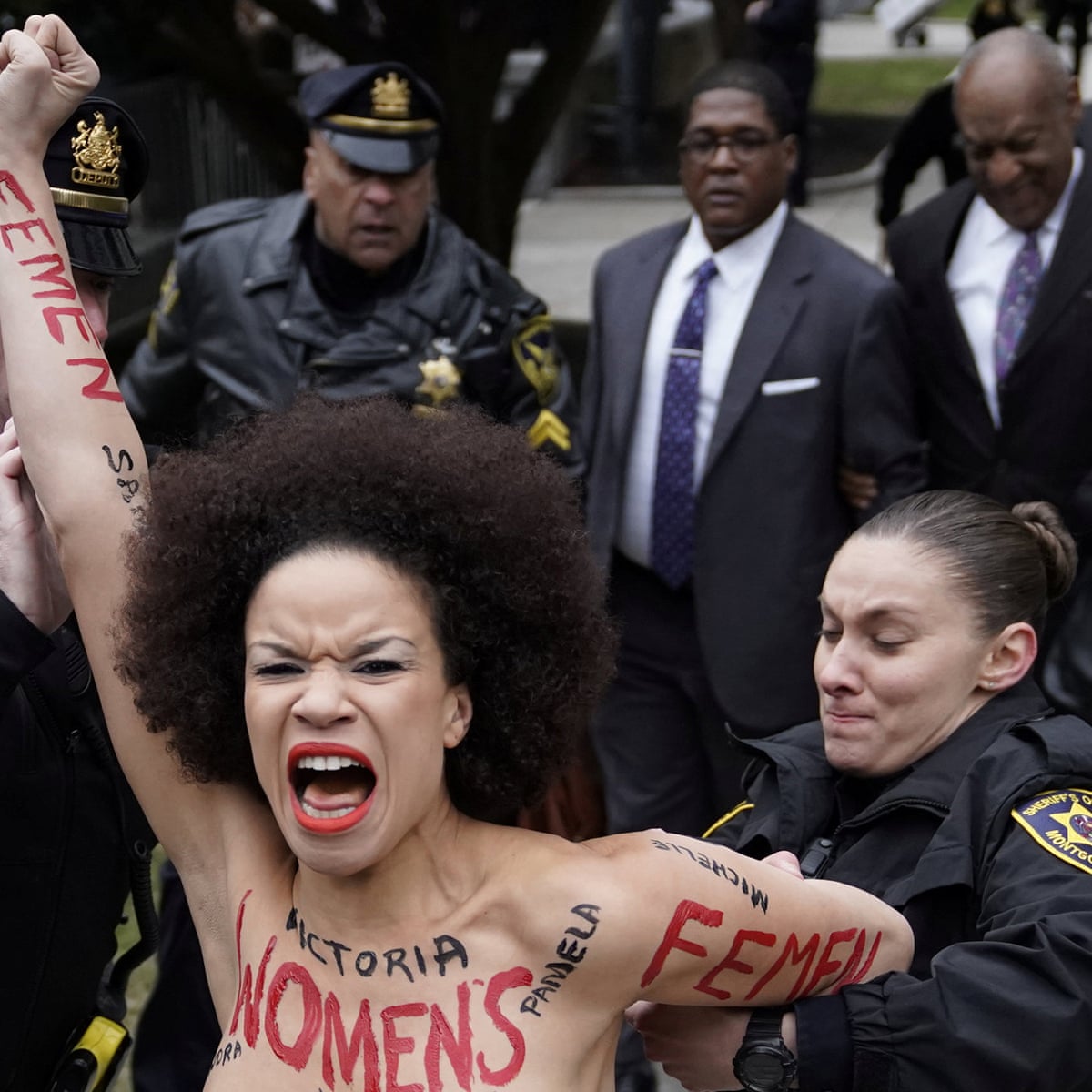 Uncensored nicolle rochelle Topless Protester