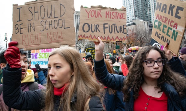 School strike in New York. There was growing awareness of the climate crisis this year