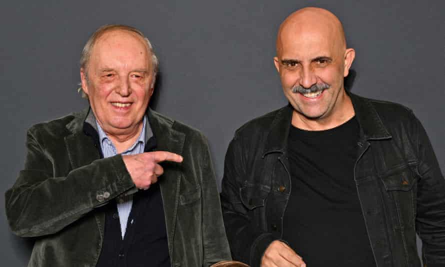 ‘I hope Dario will set me on the path of light!’: Argento and Noé at the premiere for their new film Vortex in Paris, 2022.