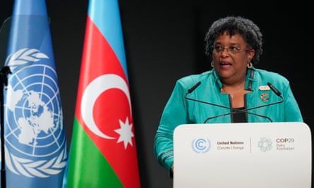 The Long Wave: Unearthing the real story of Black voters at the US election Mia Mottley speaking at the UN Cop29 talks in Baku