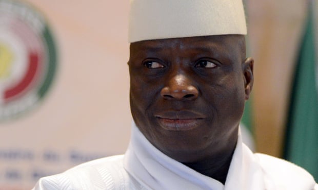 The former president of the Gambia Yahya Jammeh, who is living in exile in Equatorial Guinea.