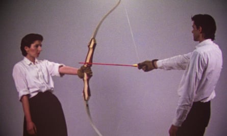 Marina and Ulay perform Rest Energy in 1980.