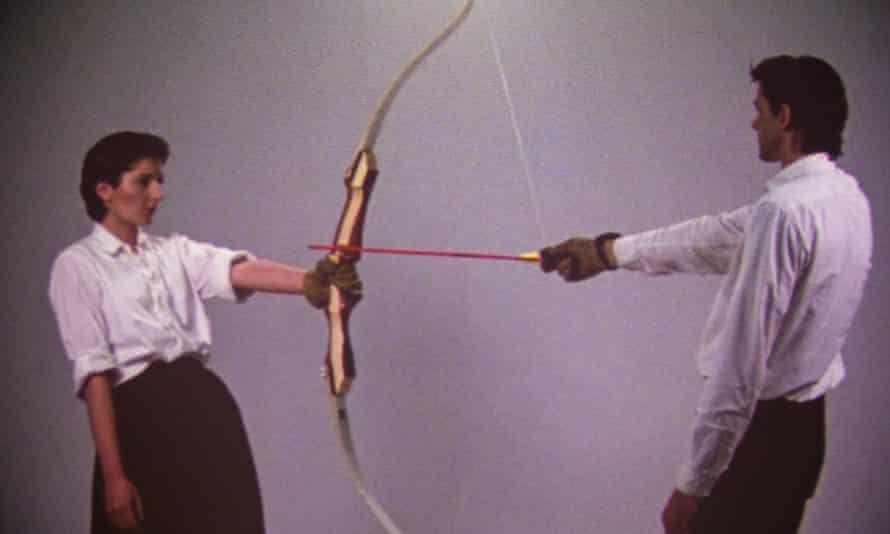 Marina and Ulay perform Rest Energy in 1980.