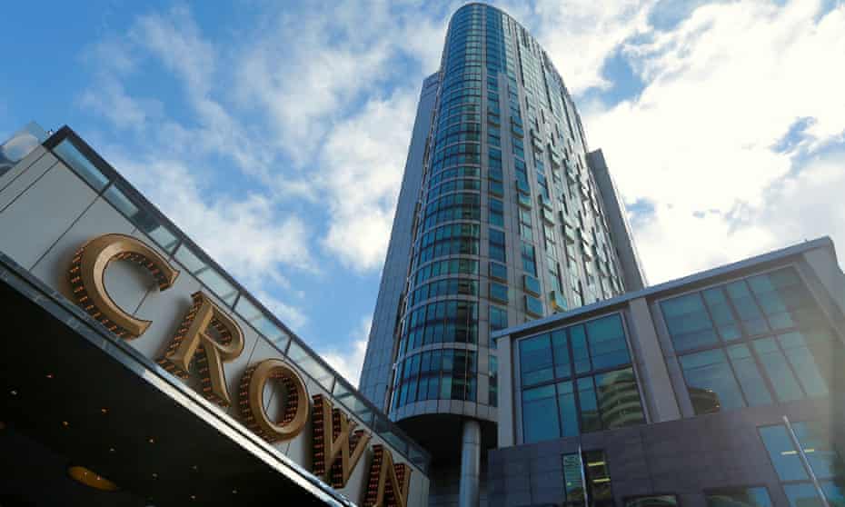 Crown Resort building in Melbourne, Australia