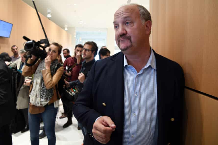 Bradley Birkenfeld, a former UBS banker turned whistleblower, at a Paris court in October 2018.