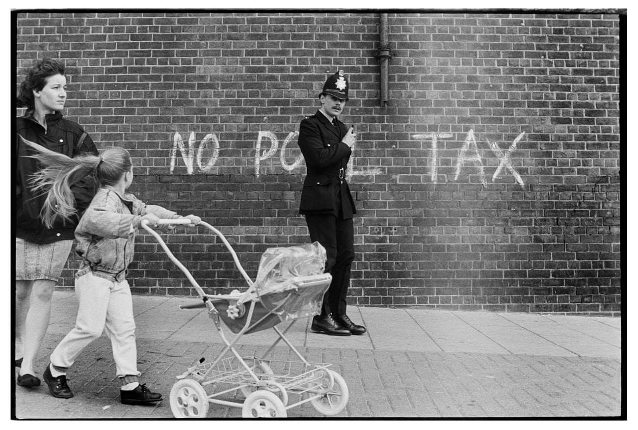 Anti poll tax graffiti, Scotswood, Newcastle, 1990.