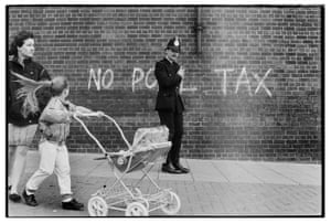 Anti poll tax graffiti, Scotswood, Newcastle, 1990.