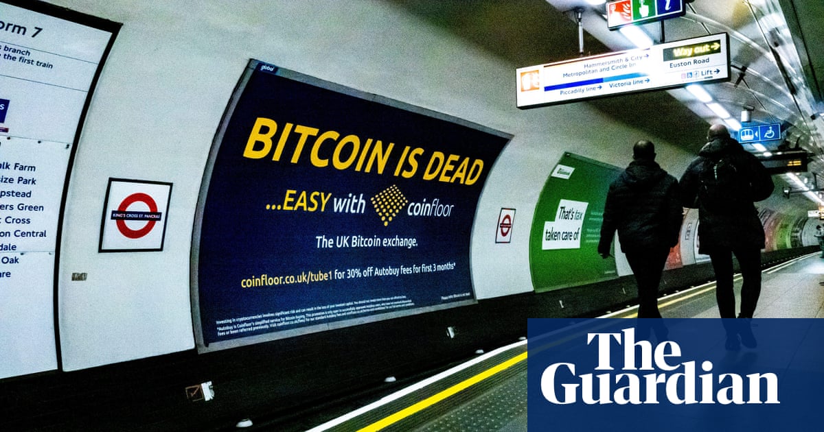 Cryptocurrency ads reach record levels on London transport