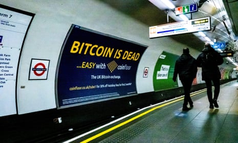 Crypto advert at London tube station