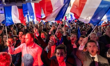 National Rally supporters in France