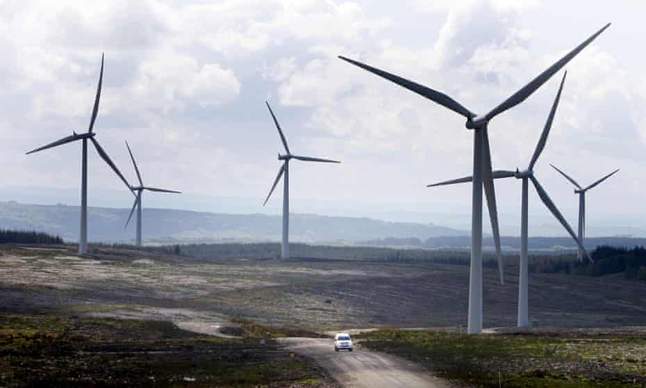 A wind farm in Scotland. The onshore wind power industry fears it is being sidelined by the government.