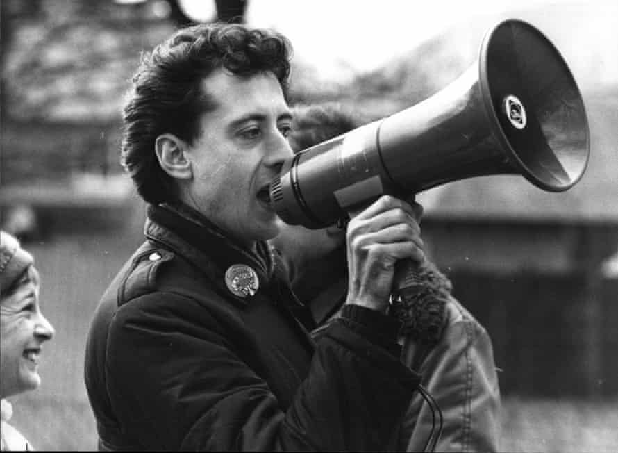 Campagne la plus sale… Tatchell lors de la course aux élections partielles de Bermondsey en 1983.