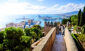 Castillo de Gibralfaro, Malaga, Andalusia, Spain.