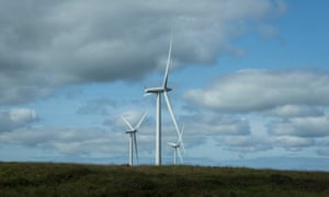 Windfarm at Whitelee in East Renfrewshire, Scotland