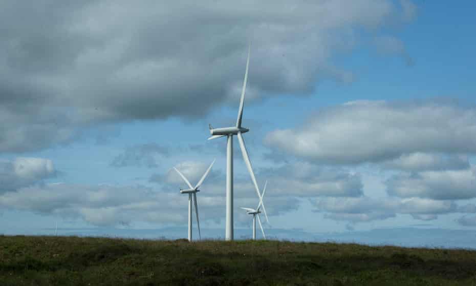 Windfarm at Whitelee in East Renfrewshire, Scotland