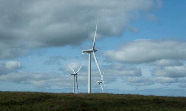 Whitelee windfarm in East Renfrewshire.