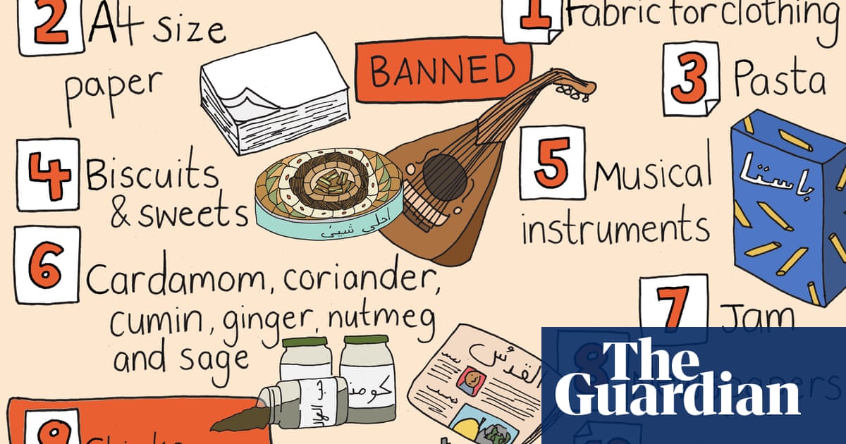 Toys, spices, sewing machines: the items Israel banned from entering Gaza - The Guardian