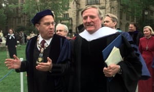 Richard C Levin with William F Buckley Jr, Yale University, 2000