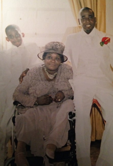 Three generations. Lee Lawrence with his mother and son, Brandon, at his wedding in 2006