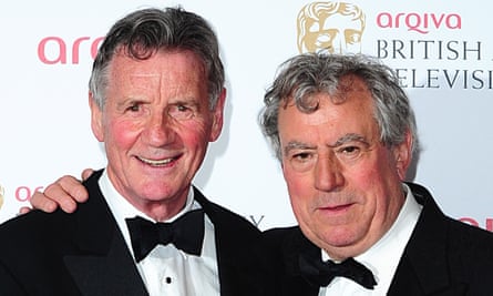 Terry Jones, right, with Michael Palin in 2013.