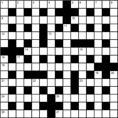 Genius crossword 229 Crosswords The Guardian Genius crossword 229 Crosswords The Guardian