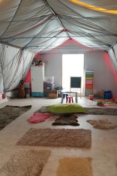 The Women and Children Centre in the Calais refugee camp