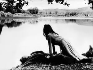 Ettore Manni and Jeanne Moreau in Mademoiselle,1966