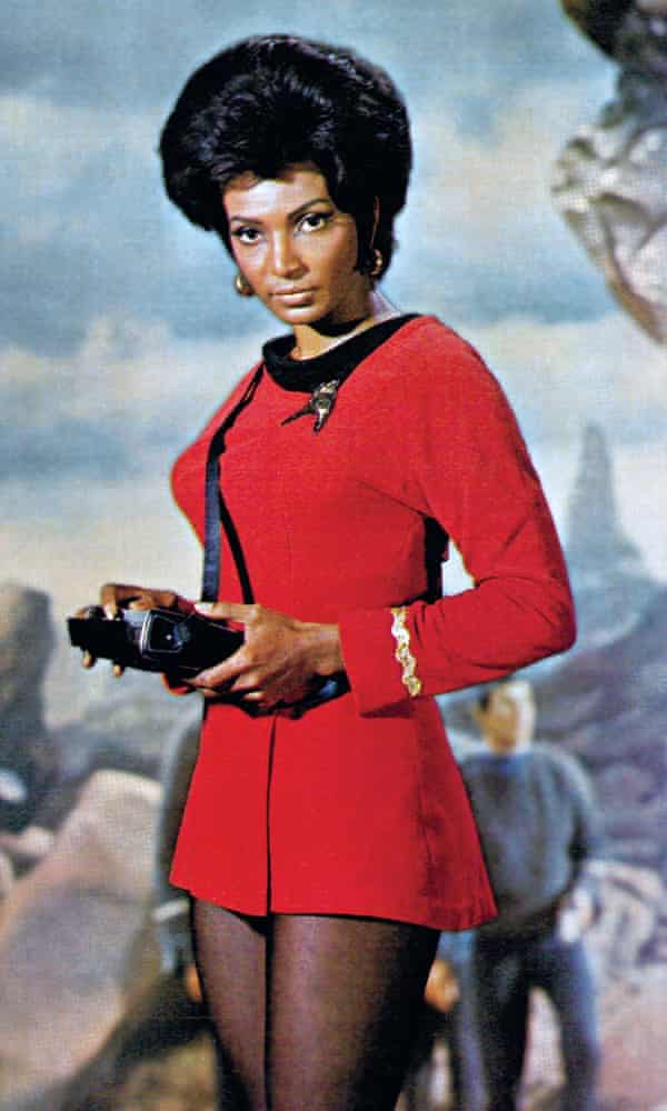 Nichelle Nichols as Uhura in 1966.