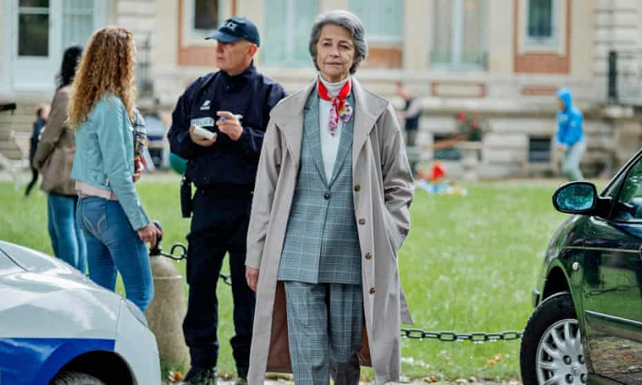 Charlotte Rampling wears baggy trench in DNA.