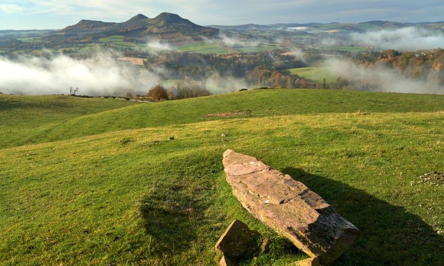 Eildon hills panorama from Scott’s View.