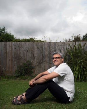 In the garden of his London home.