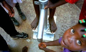 Wateraid, Uganda, Africa for water supplement. The new fresh water pump.