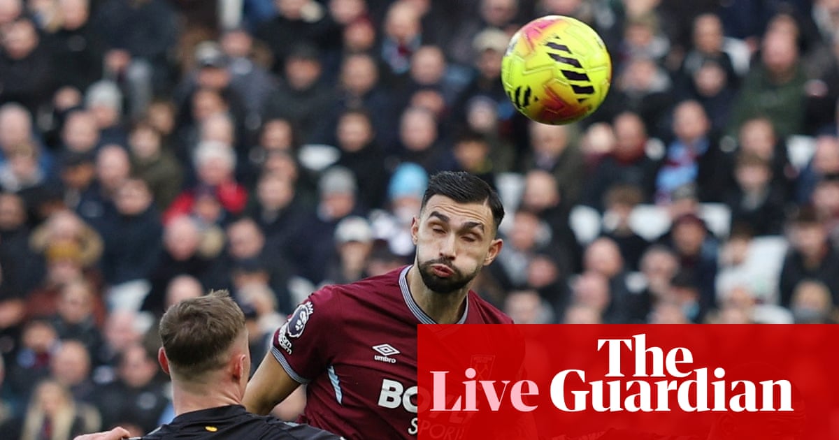 West Ham v Sunderland: Premier League – live West Ham v Sunderland: Premier League – live