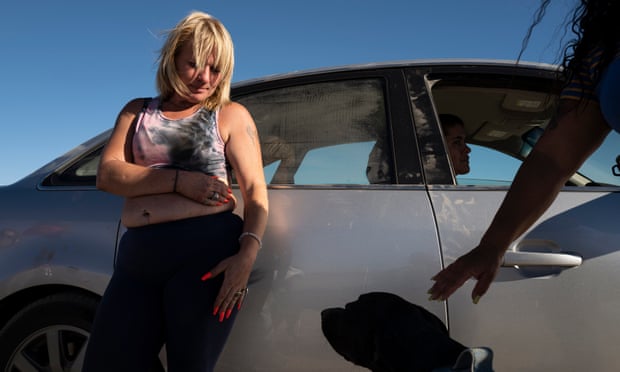 Ashley Hanson stays in a remote stretch of southern California desert