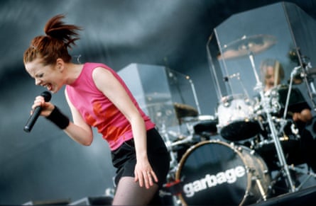On tour with the band in 1998.