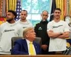 Trump asks Juventus players during White House visit whether a woman would make their team – video