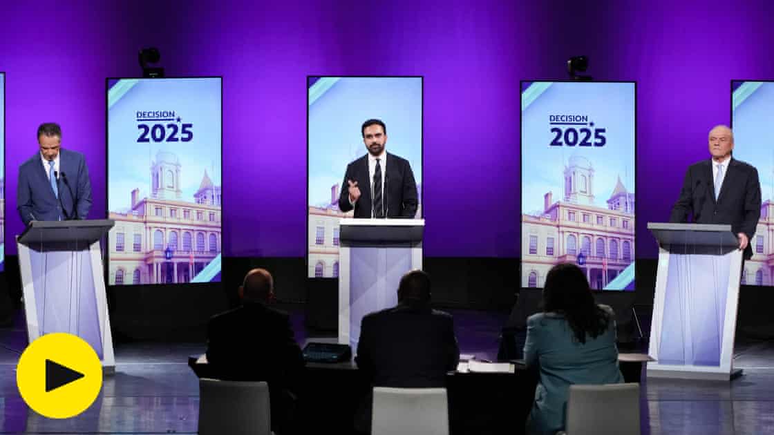 NYC mayoral frontrunners Zohran Mamdani and Andrew Cuomo clash in final debate – video