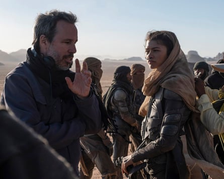Denis Villeneuve directs Zendaya in Dune: Part Two.