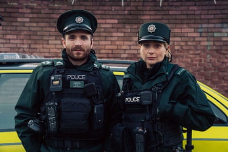 Martin McCann and Siân Brooke in Blue Lights.