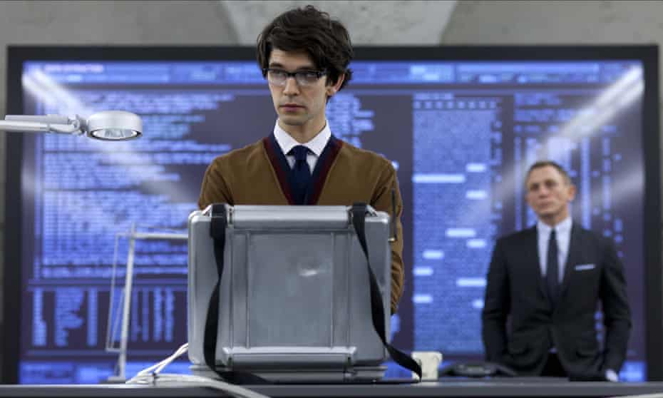 Ben Whishaw playing Q to Daniel Craig’s James Bond in Skyfall. Britain’s secret service head, Sir Alex Younger, says the real Q is a woman.