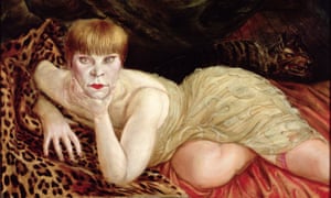 Otto Dix, Reclining Woman on a Leopard Skin, 1927, from Portraying a Nation: Germany 1919–1933, Tate Liverpool, 23 June to 15 October 2017.