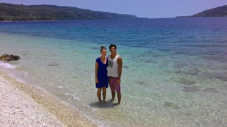 Andrew and Kath at Efate’s Havannah Harbour in 2016