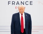 Donald Trump jokes 'I'm the boss' before meeting on final day of G7 summit – video