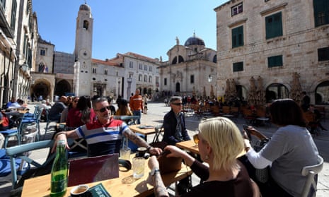 Dubrovnik has long been a busy, tourist-packed city. Photograph: Denis Lovrović/AFP/Getty Images