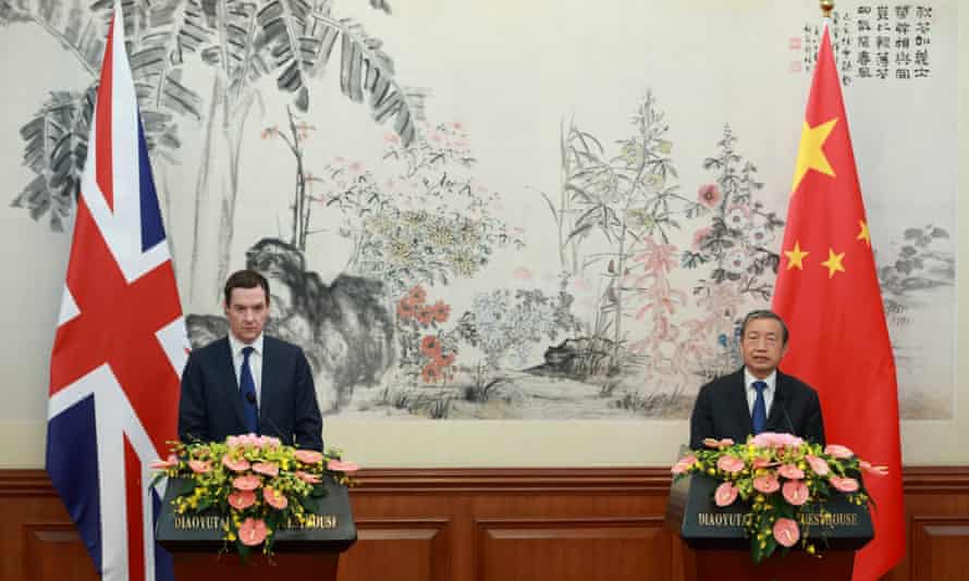 Osborne and Chinese vice-premier Ma Kai in Beijing on Monday.