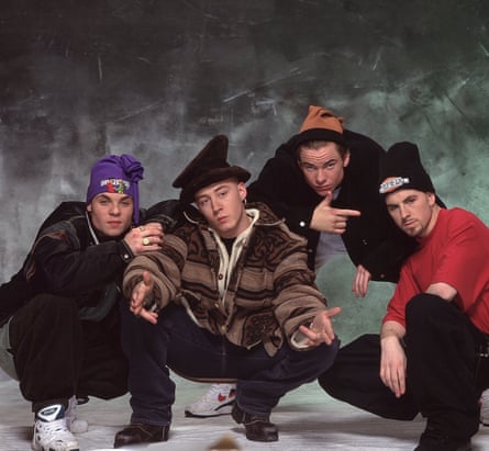 East 17 in 1994, with Tony Mortimer, second right.