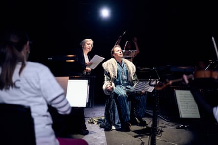 Jonjo O’Neill as Croak in Feldman / Becket at Sheffield Chamber Music festival.