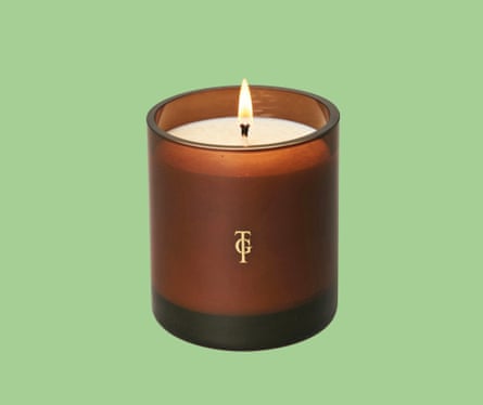 Candle in a red glass