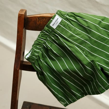 Speltham London Green Inverted Stripe Classic Unisex boxer Shorts